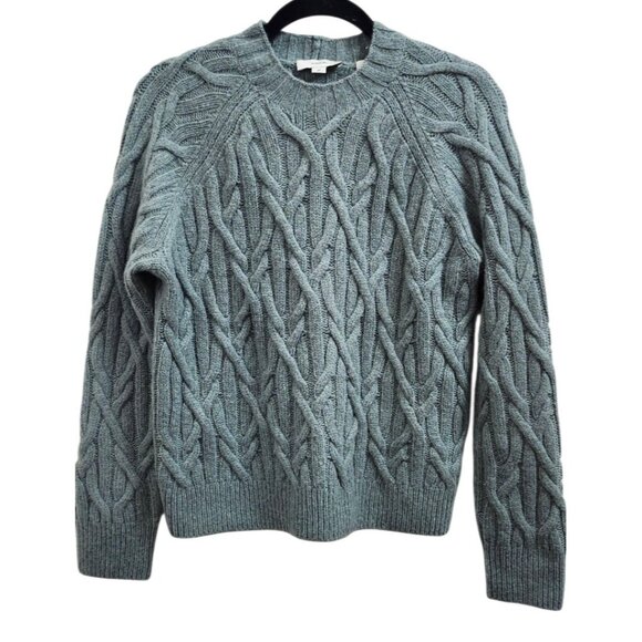 Vince - Twisted Chain Turtleneck Sweater in Jadeite Size S - Picture 2 of 11